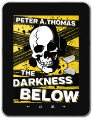 Thriller book cover design: The Darkness Below