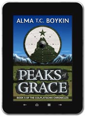 Alternate History book cover design: Peaks of Grace