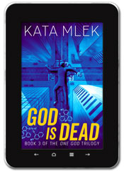 Thriller book cover design: God is Dead