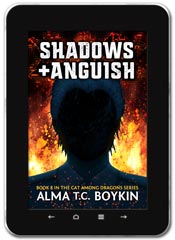 Sci-fi book cover design: Shadows and Anguish
